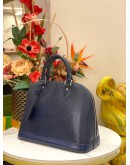 LOUIS VUITTON ALMA MM EPI LEATHER IN BLUE