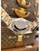 ROLEX GMT-MASTER II HALF 18K 750 YELLOW GOLD REF 16713 BLACK DIAL 40MM AUTOMATIC WATCH