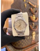 (LIKE NEW) ROLEX AIR-KING PRECISION REF. 14000 SILVER DIAL 34MM AUTOMATIC WATCH