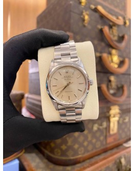 (LIKE NEW) ROLEX AIR-KING PRECISION REF. 14000 SILVER DIAL 34MM AUTOMATIC WATCH