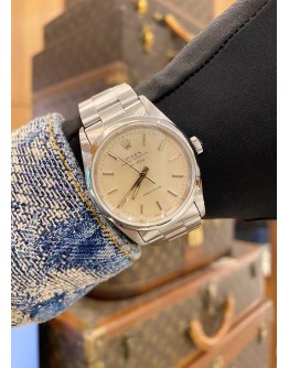 (LIKE NEW) ROLEX AIR-KING PRECISION REF. 14000 SILVER DIAL 34MM AUTOMATIC WATCH