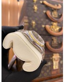 (LIKE NEW) ROLEX DATEJUST 36 HALF 18K 750 YELLOW GOLD JUBILEE REF. 16233 SILVER COMPUTER DIAMOND DIAL 36MM AUTOMATIC WATCH