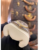 (LIKE NEW) ROLEX DATEJUST 36 HALF 18K 750 YELLOW GOLD JUBILEE REF. 16233 SILVER COMPUTER DIAMOND DIAL 36MM AUTOMATIC WATCH