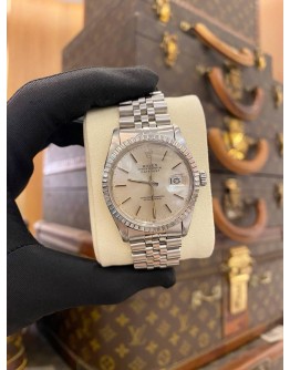 (LIKE NEW) ROLEX DATEJUST 36 JUBILEE REF. 16030 SILVER DIAL 36MM AUTOMATIC WATCH