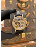 (LIKE NEW) 2010 CHRONOSWISS OPUS CHRONOGRAPH REF. CH7521 18K 750 YELLOW GOLD SKELETON DIAL 38MM AUTOMATIC WATCH