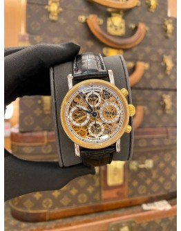 (LIKE NEW) 2010 CHRONOSWISS OPUS CHRONOGRAPH REF. CH7521 18K 750 YELLOW GOLD SKELETON DIAL 38MM AUTOMATIC WATCH