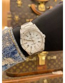 (LIKE NEW) ROLEX OYSTER PERPETUAL DATE REF. 15210 WHITE ROMAN DIAL 34MM AUTOMATIC WATCH