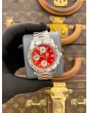 (LIKE NEW) 2005 TAG HEUER 2000 SERIES CHRONOGRAPH REF. CK2112 RED DIAL 38MM AUTOMATIC FULL SET