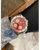 (LIKE NEW) 2005 TAG HEUER 2000 SERIES CHRONOGRAPH REF. CK2112 RED DIAL 38MM AUTOMATIC FULL SET