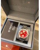 (LIKE NEW) 2005 TAG HEUER 2000 SERIES CHRONOGRAPH REF. CK2112 RED DIAL 38MM AUTOMATIC FULL SET