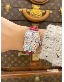 (LIKE NEW) 2012 FRANCK MULLER COLOR DREAMS REF 5850 SC COL SILVER COLOR DREAM DIAL 32MM AUTOMATIC WATCH -FULL SET-
