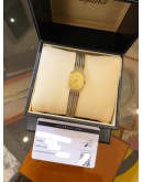 CHOPARD VINTAGE 18K 750 YELLOW GOLD WITH WHITE GOLD REF 5146 GOLD DIAL 15MM X 20MM QUARTZ WATCH