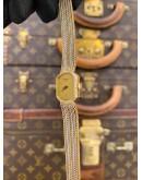 CHOPARD VINTAGE 18K 750 YELLOW GOLD WITH WHITE GOLD REF 5146 GOLD DIAL 15MM X 20MM QUARTZ WATCH