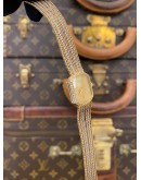 CHOPARD VINTAGE 18K 750 YELLOW GOLD WITH WHITE GOLD REF 5146 GOLD DIAL 15MM X 20MM QUARTZ WATCH