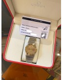 OMEGA CONSTELLATION DAY DATE 18K 750 YELLOW GOLD REF 396.1070 GOLD DIAL 33MM QUARTZ WATCH