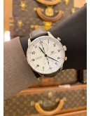 2019 IWC PORTUGIESER CHRONOGRAPH REF IW371602 WHITE DIAL 41MM AUTOMATIC WATCH -FULL SET-