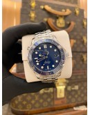 (LIKE NEW) 2023 OMEGA SEAMASTER DIVER 300M REF 212.30.41.20.03.001 BLUE DIAL 41MM AUTOMATIC WATCH