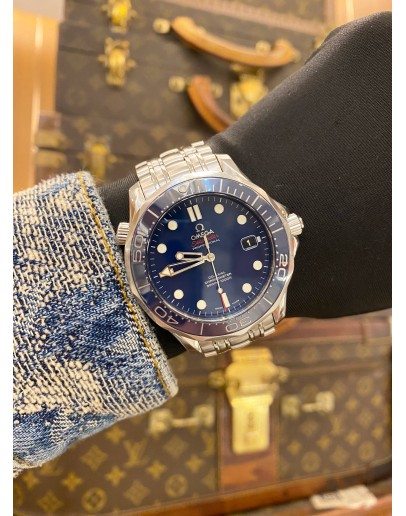 (LIKE NEW) 2023 OMEGA SEAMASTER DIVER 300M REF 212.30.41.20.03.001 BLUE DIAL 41MM AUTOMATIC WATCH