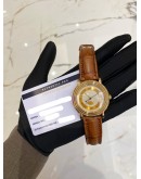 PARMIGIANI FLEURIER TORIC 18K 750 ROSE GOLD REF C00747 WHITE DIAL 39MM AUTOMATIC WATCH
