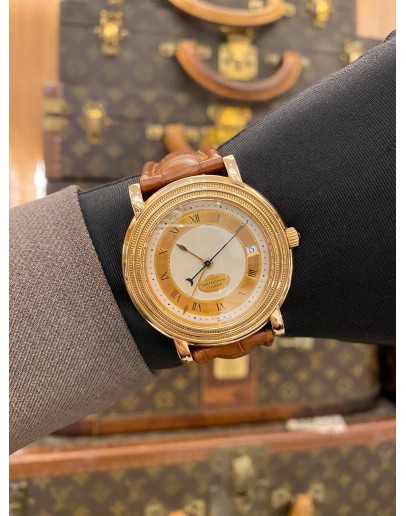 PARMIGIANI FLEURIER TORIC 18K 750 ROSE GOLD REF C00747 WHITE DIAL 39MM AUTOMATIC WATCH