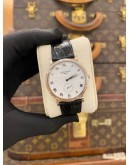 (LIKE NEW) PATEK PHILIPPE CALATRAVA 18K 750 WHITE GOLD REF 3919G WHITE ROMAN NUMERALS DIAL 33MM AUTOMATIC WATCH