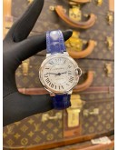 (LIKE NEW) 2023 CARTIER BALLON BLEU DE CARTIER REF WSBB0028 WHITE ROMAN NUMERALS DIAL 36MM AUTOMATIC WATCH 