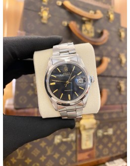 ROLEX OYSTERDATE PRECISION REF 6694 BLACK DIAL 34MM MANUAL WINDING WATCH