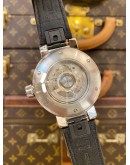 2014 LV LOUIS VUITTON TAMBOUR EVOLUTION GMT REF Q11561 BLACK DIAL 41MM AUTOMATIC WATCH -FULL SET-