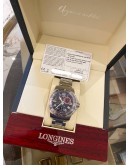 2021 LONGINES HYDROCONQUEST CHRONOGRAPH REF L3.690.4.03.6 BLUE DIAL 41MM QUARTZ WATCH -FULL SET-