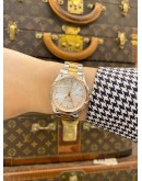 (LIKE NEW) 2013 HAMILTON JAZZMASTER VIEWMATIC TWO TONE REF H32305191 SILVER DIAL 34MM AUTOMATIC WATCH -FULL SET-