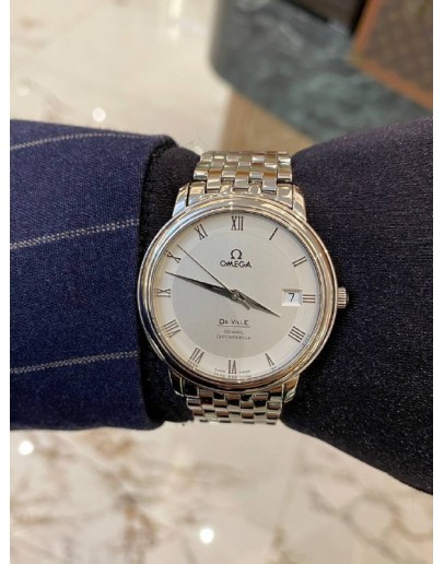 (LIKE NEW) 2014 OMEGA DE VILLE QUARTZ 34.4MM QUARTZ WATCH -FULL SET-