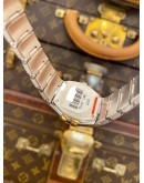 (LIKE NEW) 2016 OMEGA CONSTELLATION LADY 18K 750 YELLOW REF 123.20.24.60.57.002 MOTHER OF PEARL DIAMOND DIAL 24MM QUARTZ WATCH -FULL SET-
