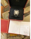 2009 CARTIER SANTOS 100 XL BLACK RUBBER REF 2656 WHITE ROMAN NUMERALS DIAL 38MM X 51MM AUTOMATIC WATCH -FULL SET-