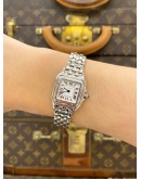 (LIKE NEW) 2025 CARTIER PANTHERE REF WSPN0013 WHITE ROMAN NUMERALS DIAL 23MM X 30MM QUARTZ WATCH -FULL SET-