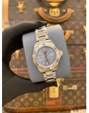 (UNUSED) 2025 TAG HEUER AQUARACER LADY REF WBP1415 ICE BLUE DIAL 30MM QUARTZ WATCH -FULL SET-