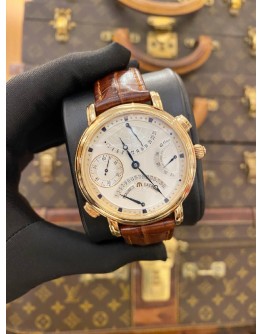 2019 MAURICE LACROIX MASTERPIECE CHRONOGRAPH 18K 750 YELLOW GOLD REF MP7018 WHITE DIAL 43MM AUTOMATIC WATCH