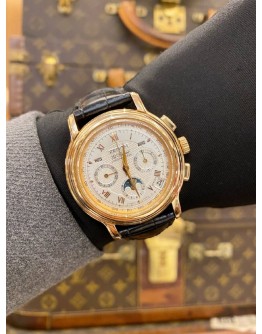 (LIKE NEW) 2018 ZENITH EL PRIMERO CHRONOMASTER CHRONOGRAPH MOONPHASE 18K 750 ROSE GOLD REF 17.0240.410 WHITE DIAL 40MM AUTOMATIC WATCH