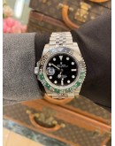 (LIKE NEW) 2016 ROLEX GMT-MASTER ll DATE UPGRADE SPRITE REF 116710LN BLACK DIAL 40MM AUTOMATIC WATCH