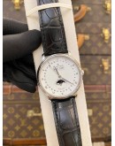 (LIKE NEW) 2022 BLANCPAIN VILLERET QUANTIEME COMPLET MOONPHASE REF 6263-1127-55B WHITE DIAL 38MM AUTOMATIC WATCH