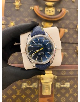 (LIKE NEW) 2021 OMEGA SEAMASTER AQUA TERRA JAMES BOND 007 LIMITED EDITION REF 231.10.42.21.03.004 BLUE DIAL 41.5MM AUTOMATIC WATCH 