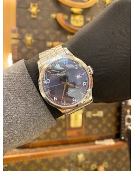 (LIKE NEW) 2024 LONGINES RECORD UNISEX REF L2.820.4.96.6 BLUE DIAL 38.5MM AUTOMATIC WATCH -FULL SET-