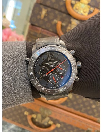 (RAYA SALE) 2020 RAYMOND WEIL CERAMIC CARBON FIBER NABUCCO CHRONOGRAPH REF 7850 46MM AUTOMATIC WATCH