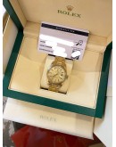(LIKE NEW) ROLEX DAY-DATE MORELLIS FINISH 18K 750 YELLOW GOLD 1811 GOLD DIAL 36MM AUTOMATIC WATCH