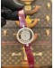 (UNUSED) 2024 CHOPARD HAPPY DIAMONDS 18K 750 WHITE GOLD REF 203957 MOTHER OF PEARL DIAL 24MM QUARTZ WATCH -FULL SET-