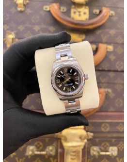 (LIKE NEW) 2017 ROLEX OYSTER PERPETUAL 26 REF 176200 BLACK DIAL 26MM AUTOMATIC WATCH
