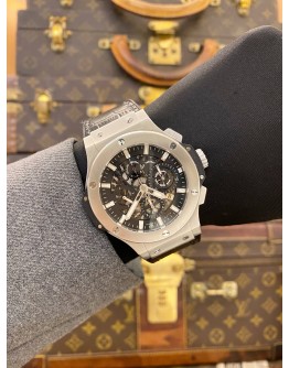 (LIKE NEW) 2022 HUBLOT BIG BANG AERO BANG CHRONOGRAPH REF 311.SX.1170.GR SKELETON DIAL 44MM AUTOMATIC WATCH