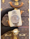 ROLEX DATEJUST 31 JUBILEE DIAMOND BEZEL REF 68274 SILVER COMPUTER DIAL 31MM AUTOMATIC WATCH