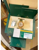 (LIKE NEW) 2020 ROLEX DAYTONA ORANGE SAPPHIRE FACTORY DIAMOND SUPER VIP LIMITED EDITION 2026 SERVICE REF 116578SACO MOTHER OF PEARL DIAMOND DIAL 40MM AUTOMATIC WATCH -FULL SET-