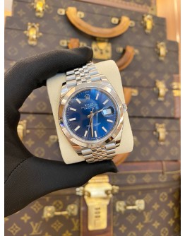 (BRAND NEW) 2025 ROLEX DATEJUST 41 JUBILEE REF 126300 BLUE DIAL 41MM AUTOMATIC WATCH -FULL SET-