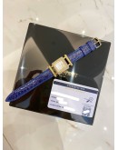 (UNUSED) AP AUDEMARS PIGUET DEVA 18K 750 YELLOW GOLD FACTORY DIAMOND REF 67421BA MOTHER OF PEARL DIAL 25MM QUARTZ WATCH